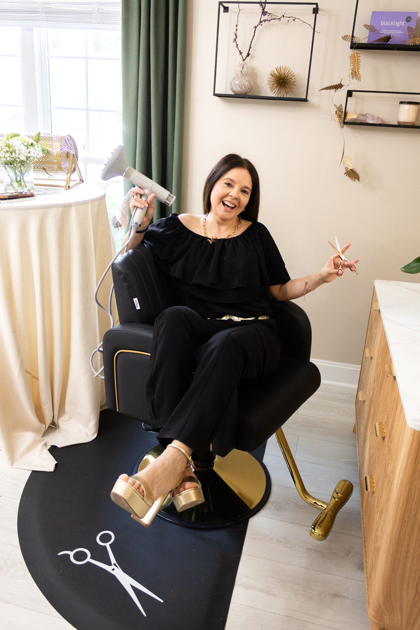 Roxana at work in her Franklin, TN studio